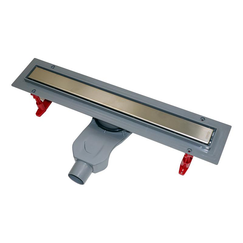 Водоотводящий пласт.желоб 450мм под плитку(двусторон.реш) вых-50мм AZ1105-00145 Azario