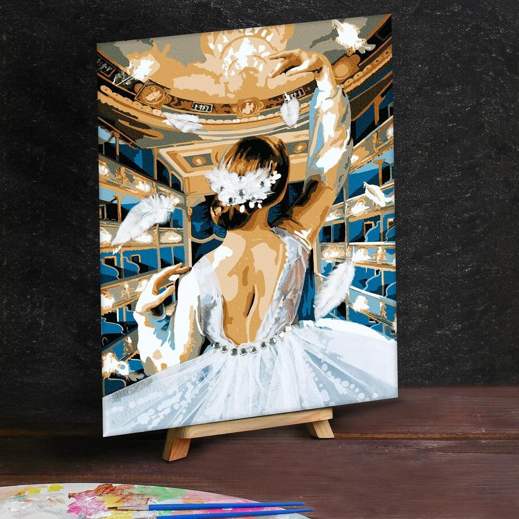Творчество > Картина по номерам с дополнительными элементами «Балет в  театре», 30х40 см купить в интернет-магазине