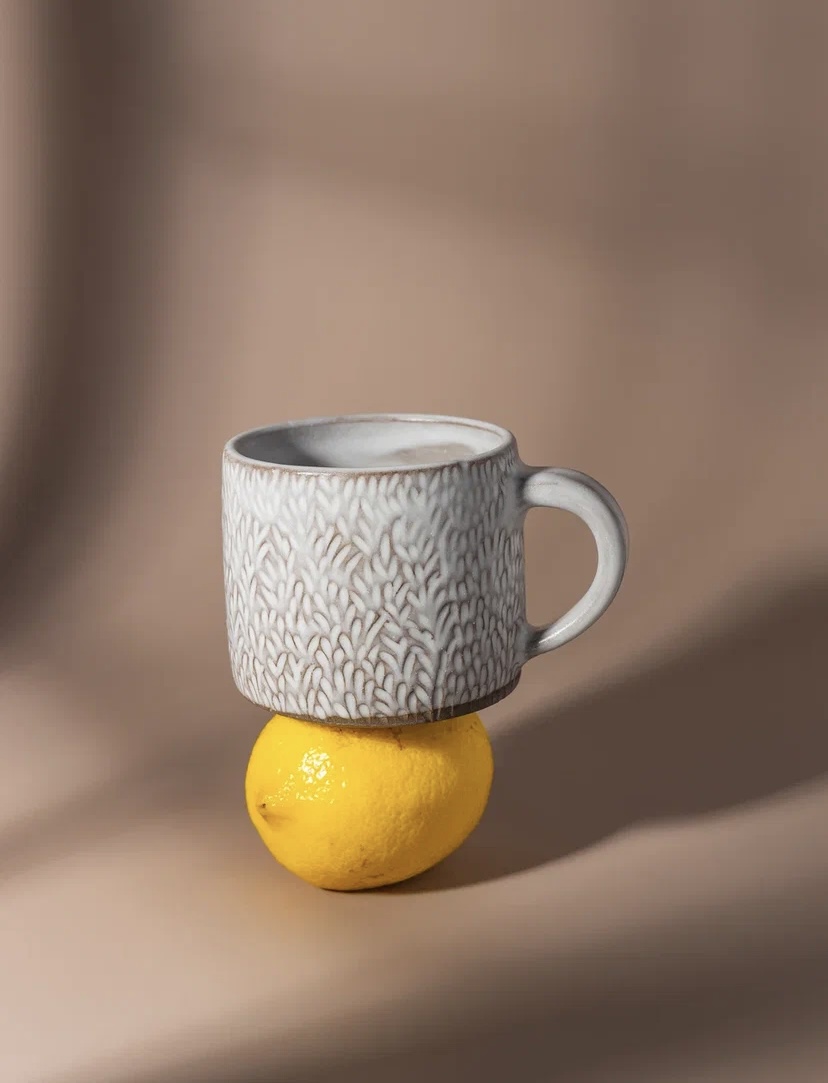 Кружка фактурная с ручкой (Titkova ceramic)
