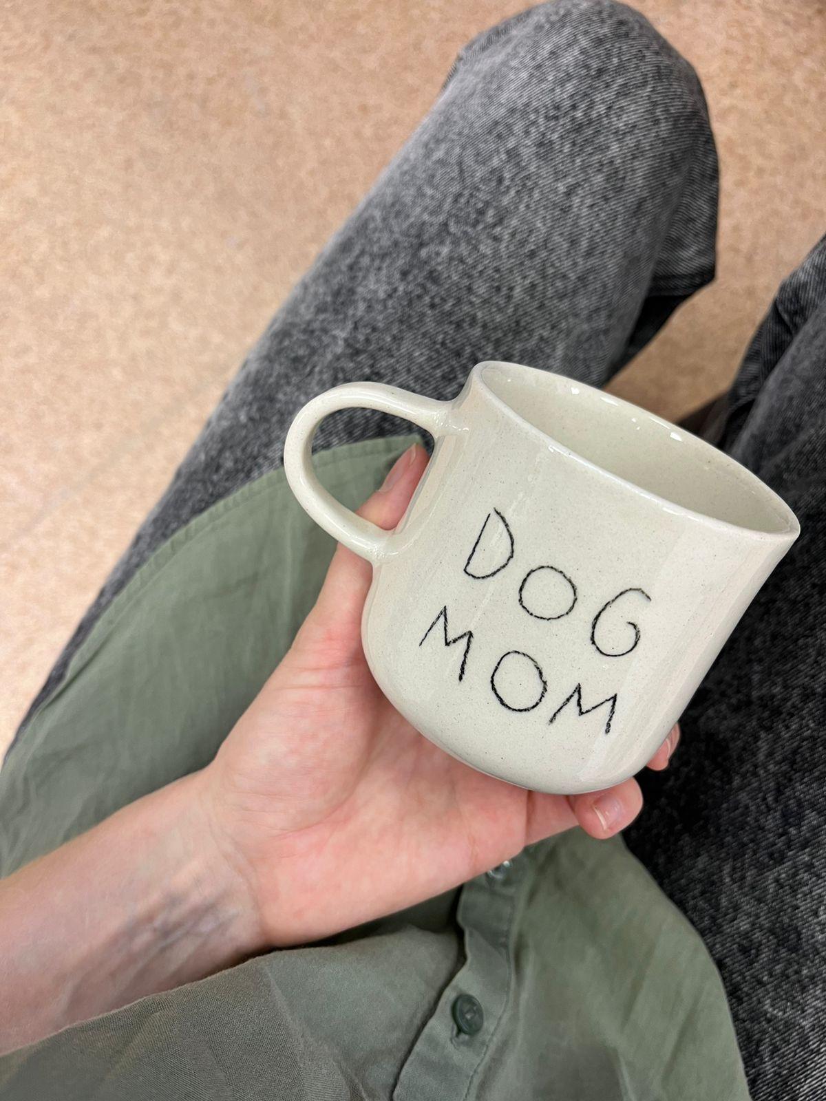 Кружка с ручкой dog & cat mom (МОИМИ РУКАМИ)