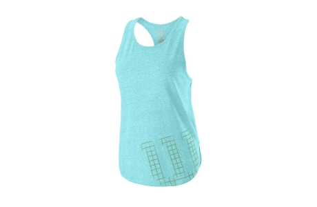 Топ женский Wilson Stencil Tech Tank Women Голубой