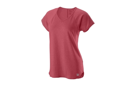 Футболка Wilson Training V-Neck Tee Women (розовый)