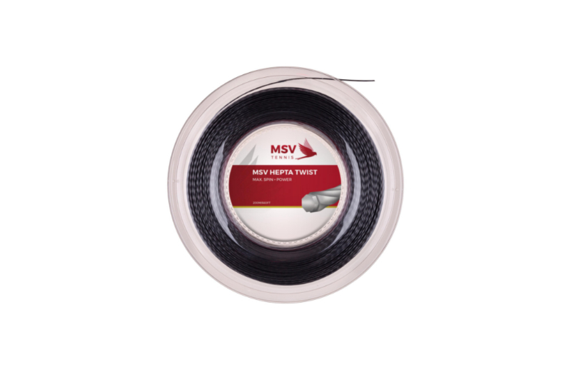 Теннисная струна MSV Hepta-Twist Black 1.30 200м