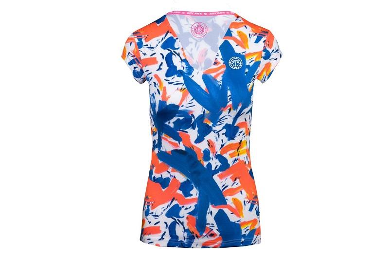 Футболка женская Bidi Badu Bella 2.0 Tech V-Neck Tee (синий/красный)
