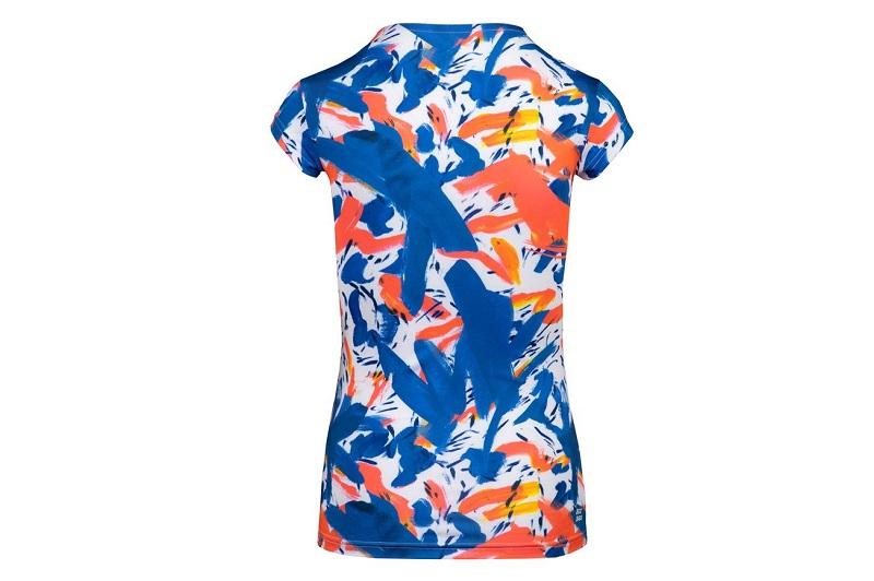 Футболка женская Bidi Badu Bella 2.0 Tech V-Neck Tee (синий/красный)