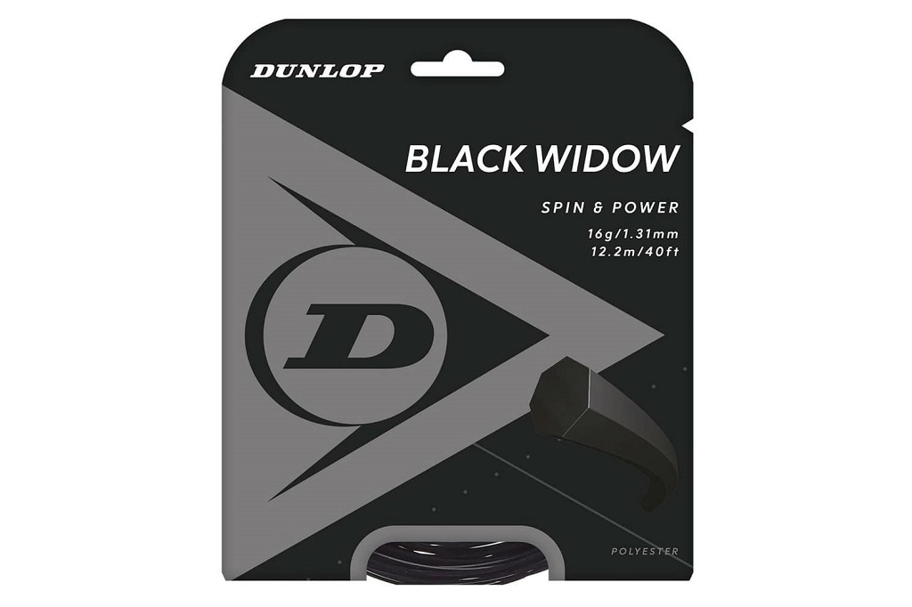 Теннисная струна Dunlop Black Widow (12,2 м), черный