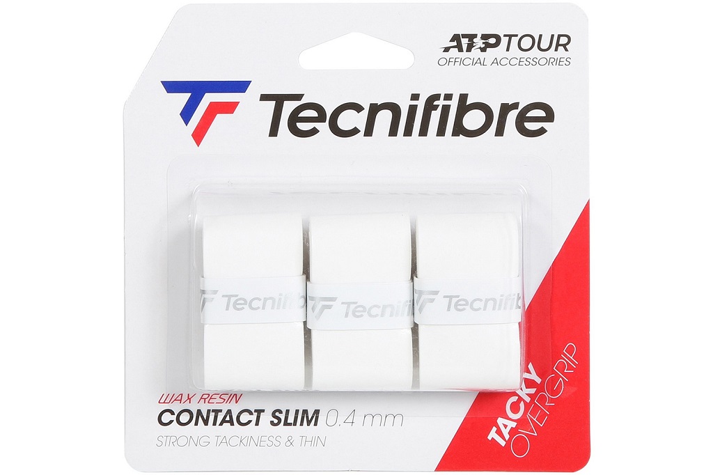 Намотка Tecnifibre Contact Slim White 3 штуки (белый)