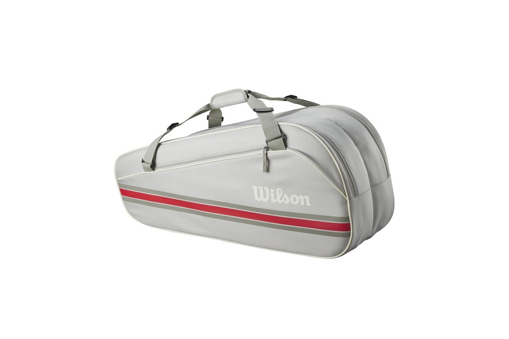 Сумка теннисная Wilson Team 6 Pack 2025 Oats (серый)