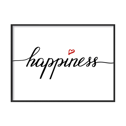 Постер Happiness горизонтальный