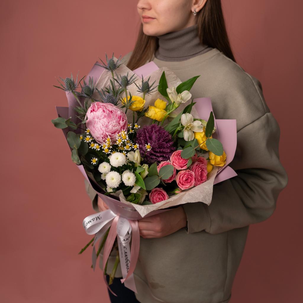 Пионы > Букет "Шиффон" купить в интернет-магазине