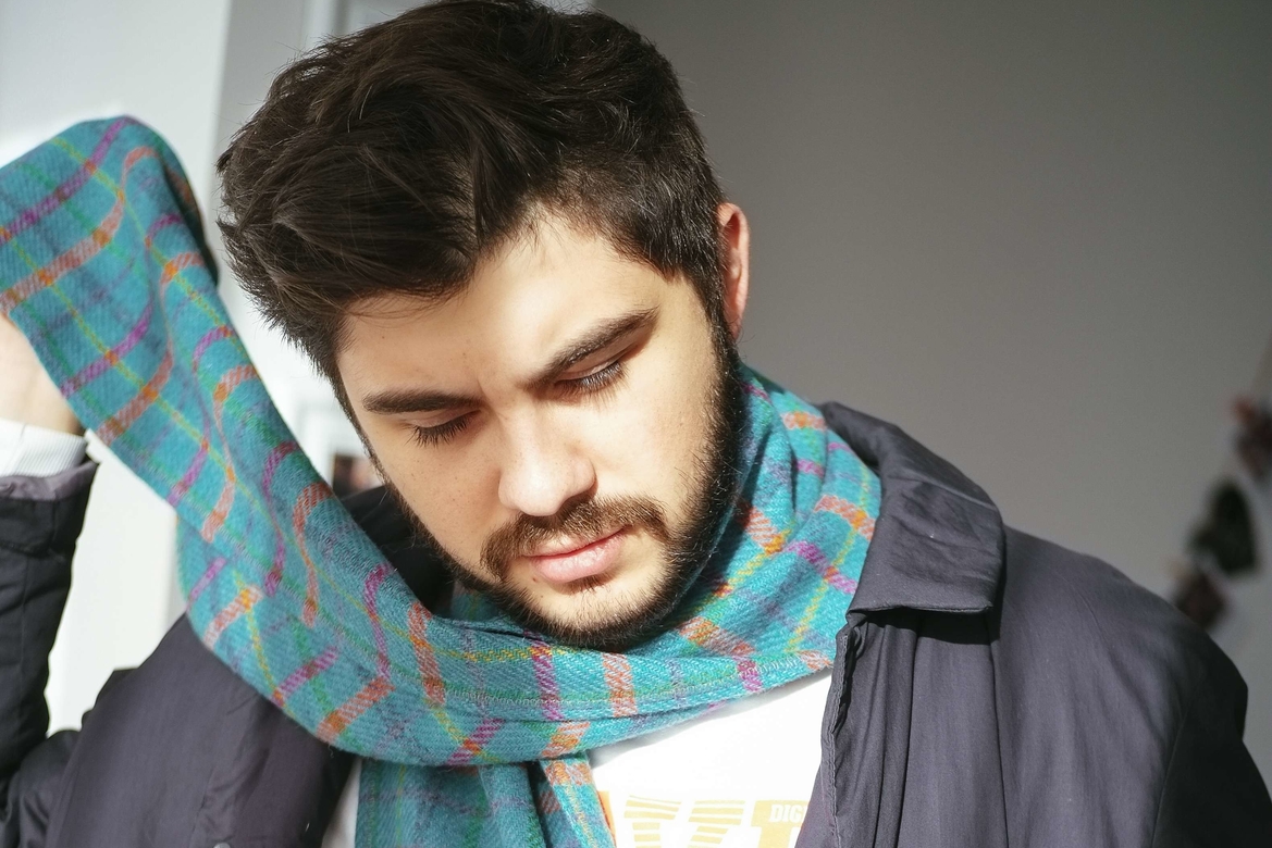 Шерстяной шарф №24