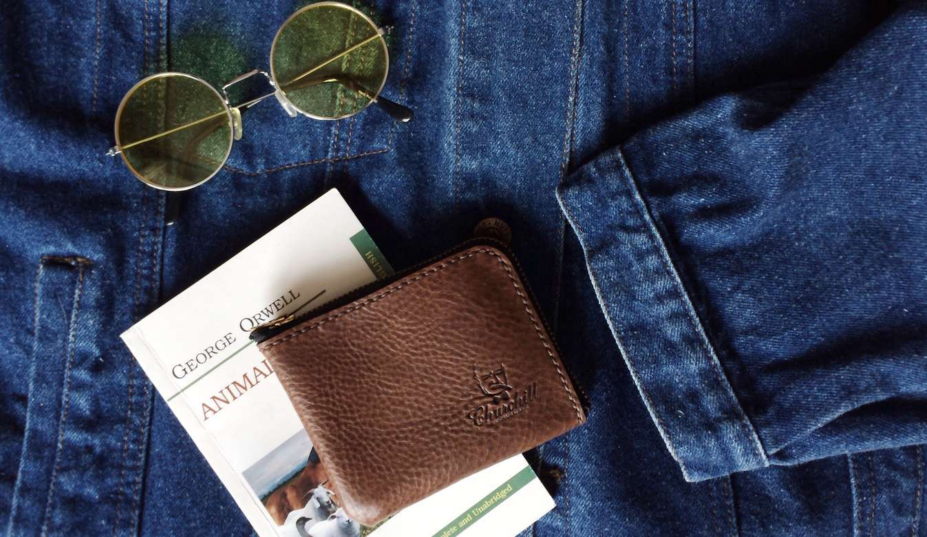 Портмоне на молнии Zip  Brown