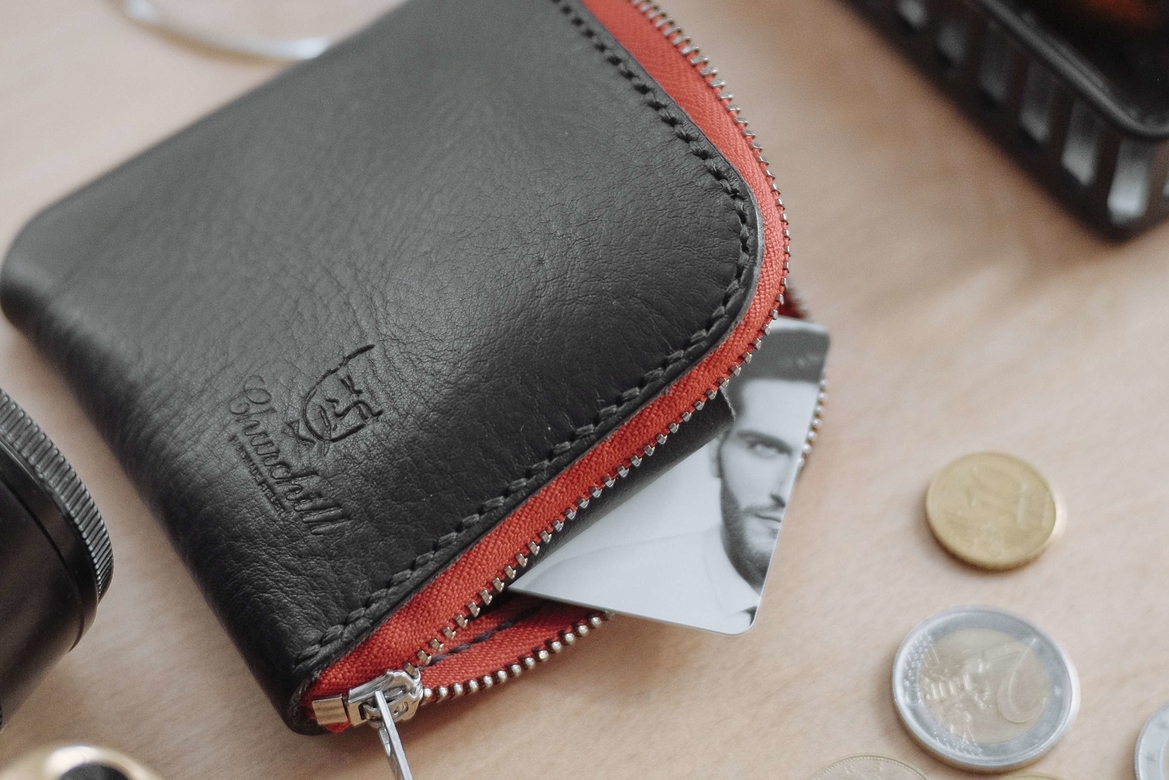 Портмоне на молнии Zip Black