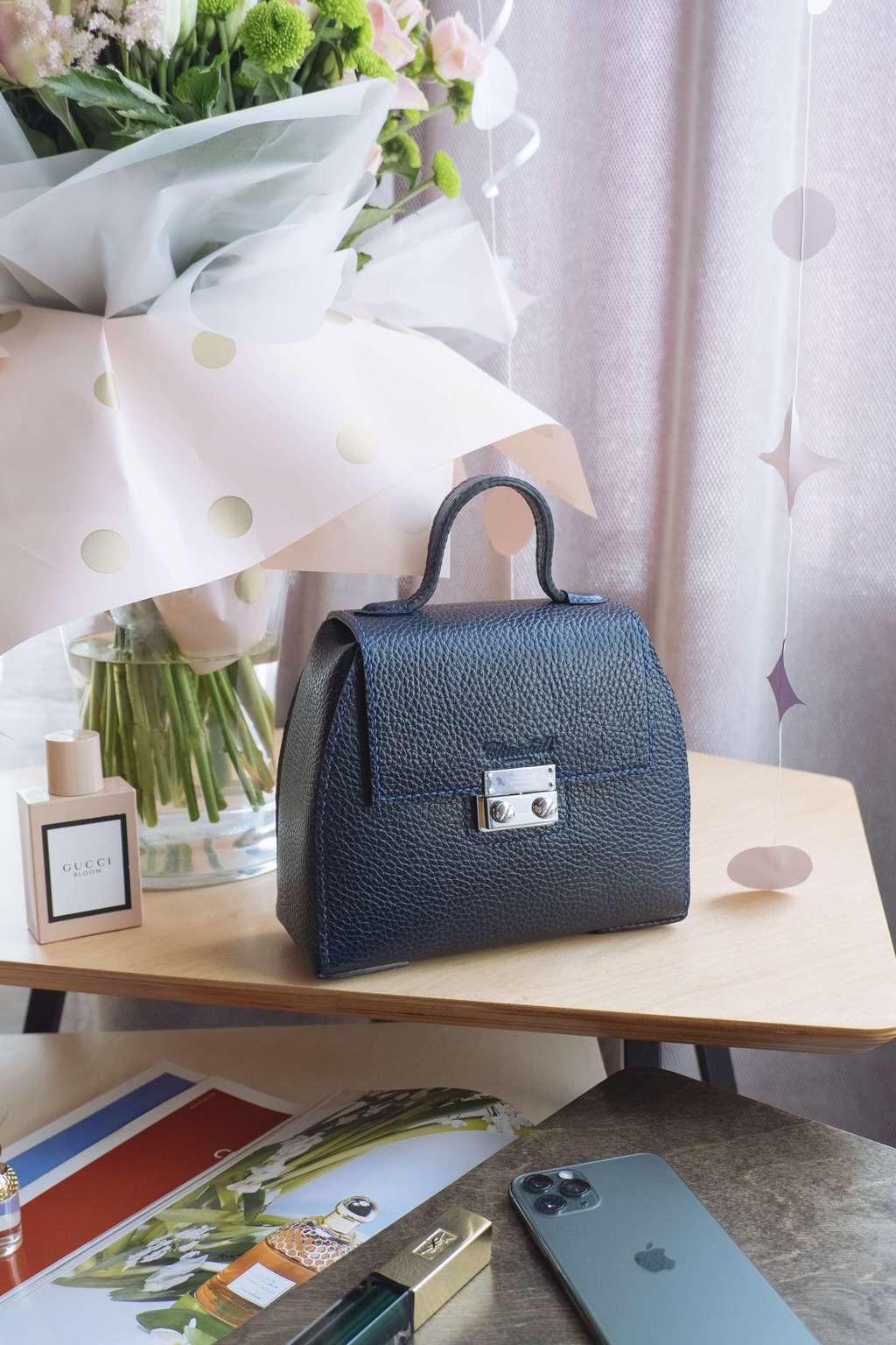 Сумка Sunset Navy Grain