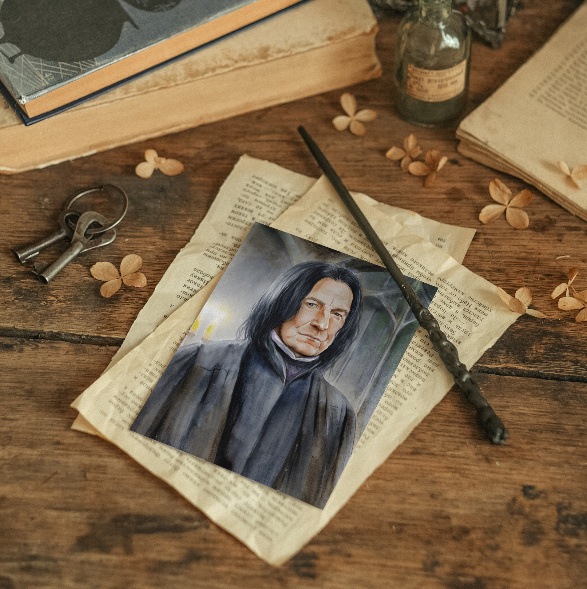 "Severus Snape" postcard