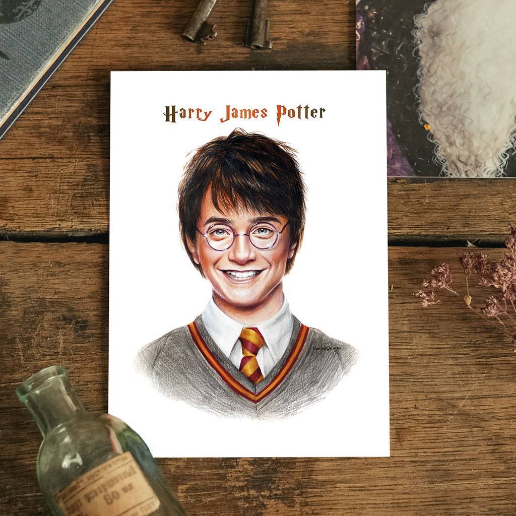 &quot;Harry James <b>Potter</b>&quot; почтовая открытка.