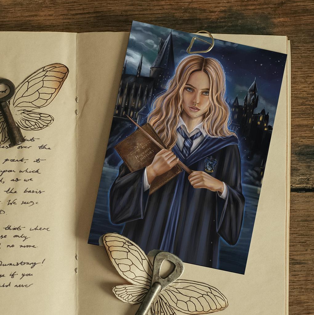 "Unknown Ravenclaw Student" postcard for postcrossing