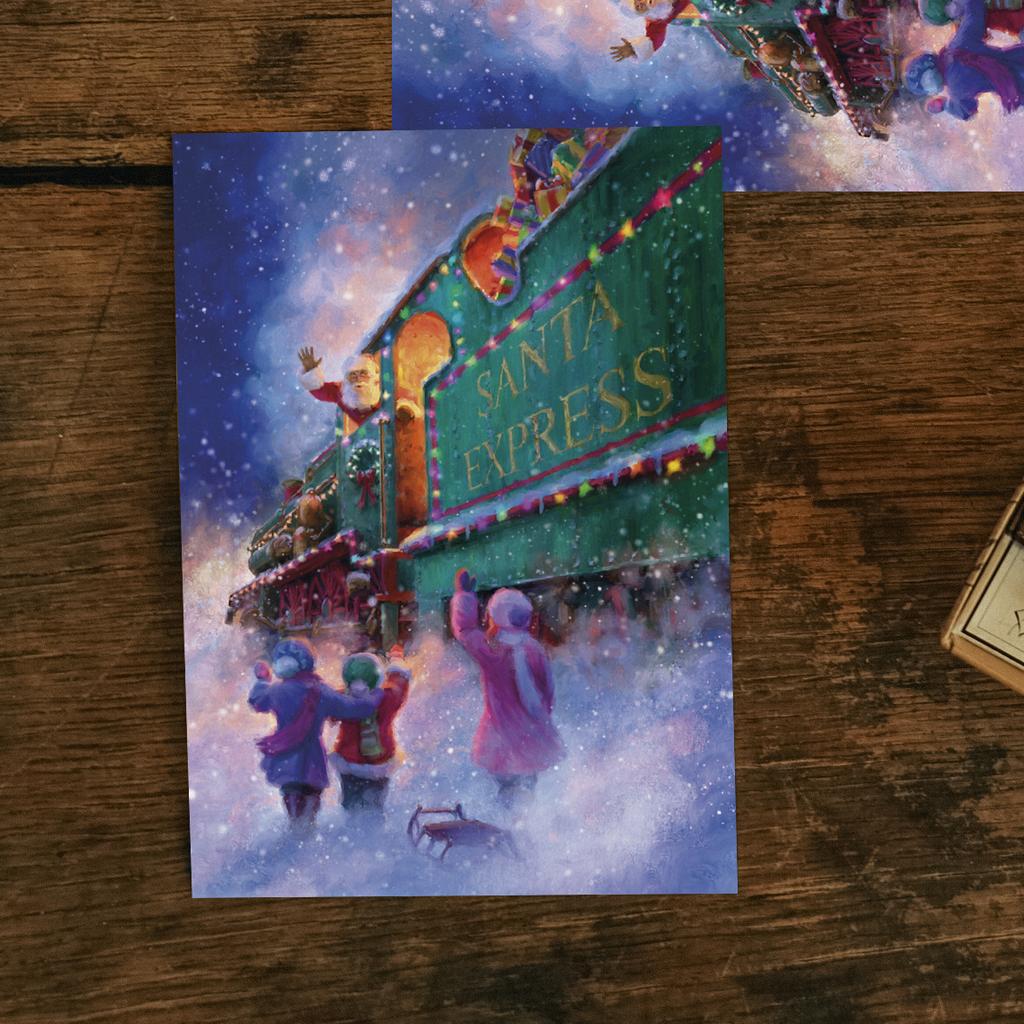 "Santa Express" postcard for postcrossing