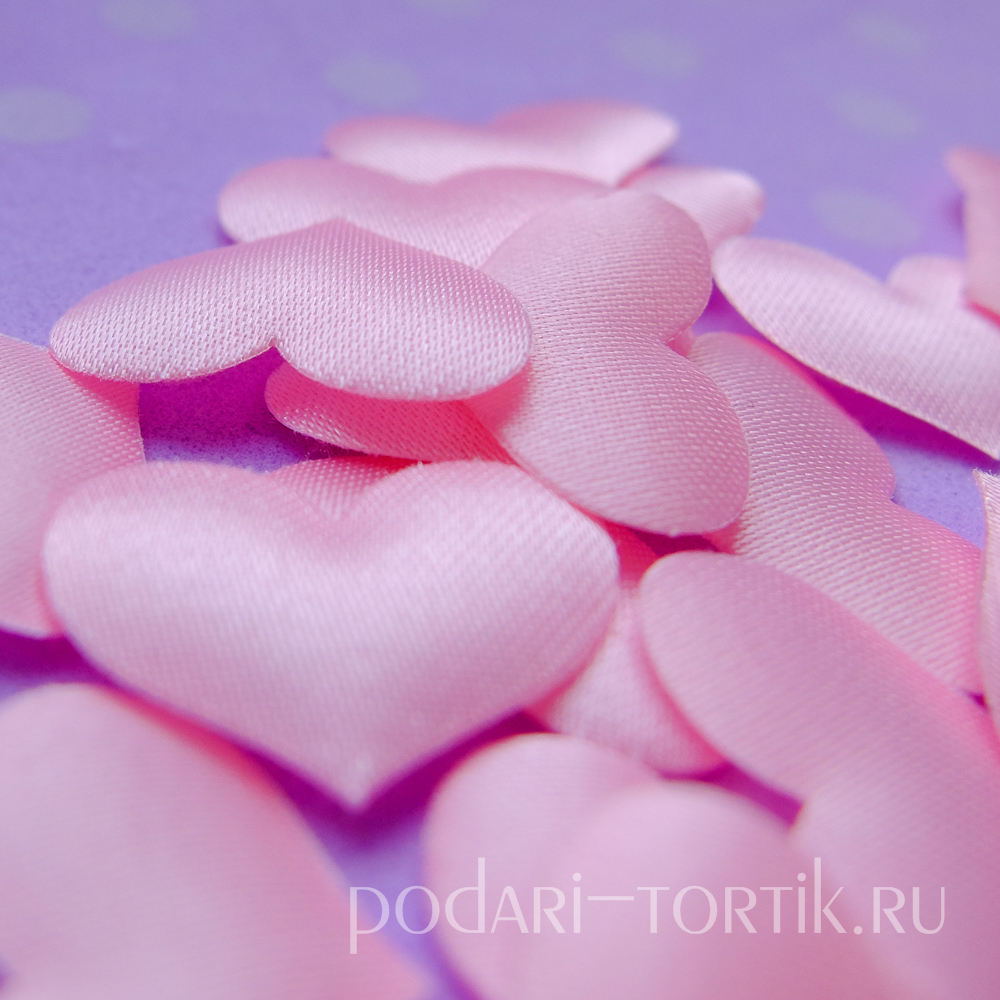 Сердечки декоративные объемные