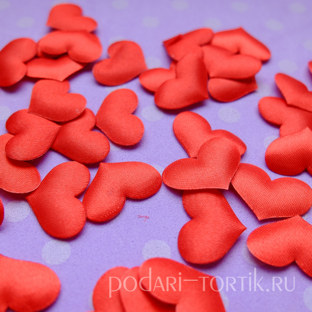 Сердечки декоративные объемные