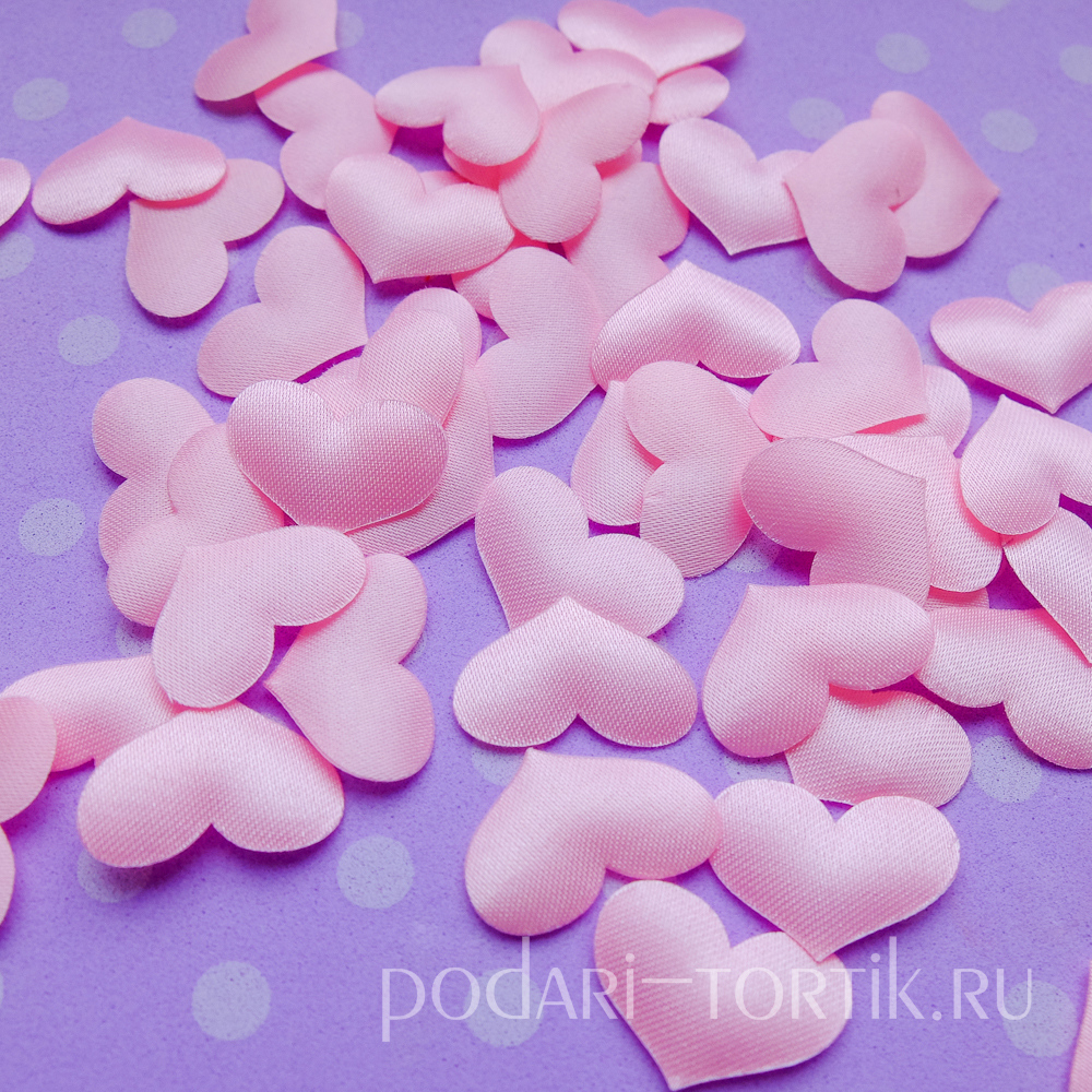 Сердечки декоративные объемные