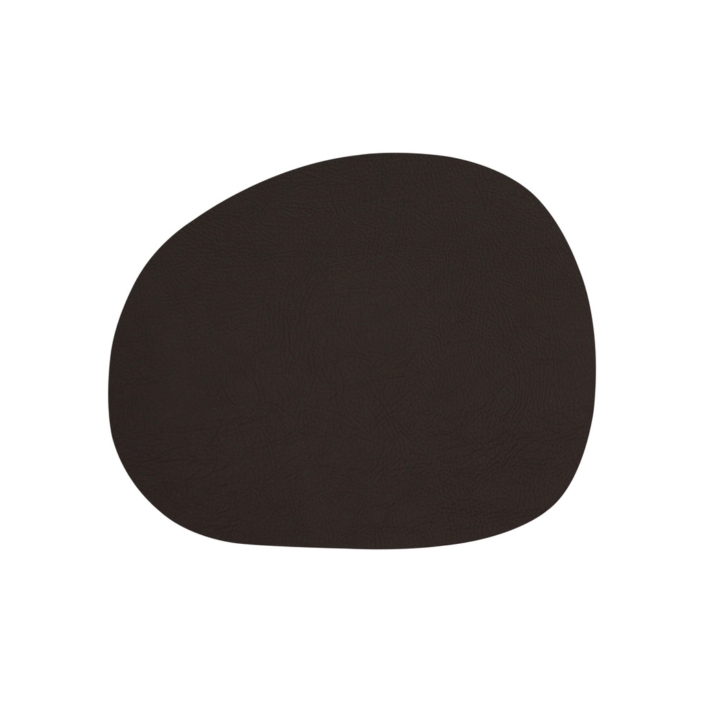 Aida. Салфетка из необработанной переработанной кожи, цвет: коричневый (brown buffalo), 41x33,5 см