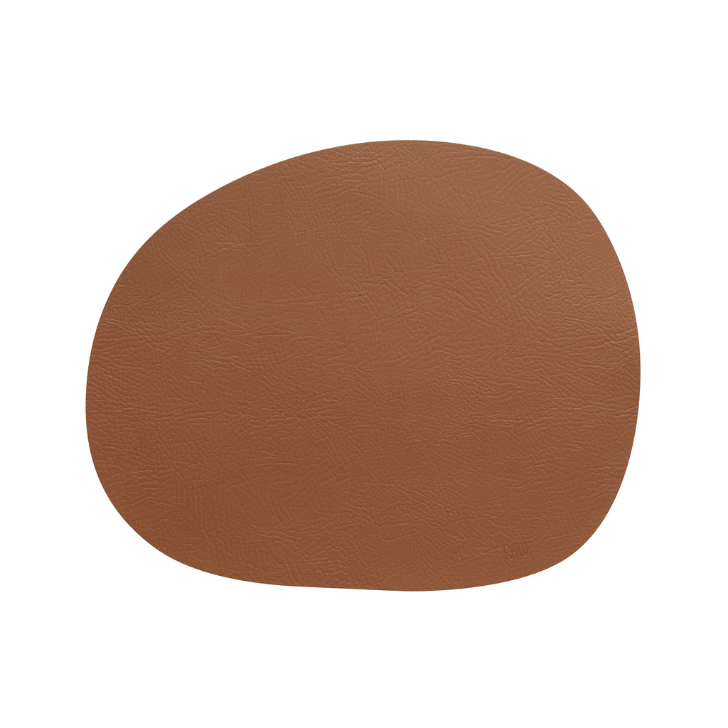 Aida. Салфетка из необработанной переработанной кожи, цвет: корица (cinnamon brown buffalo), 41x33,5 см