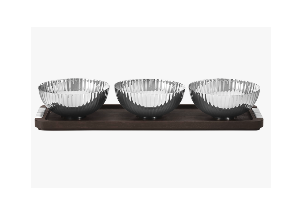 Georg Jensen Bernadotte. Поднос с мисками 31 см