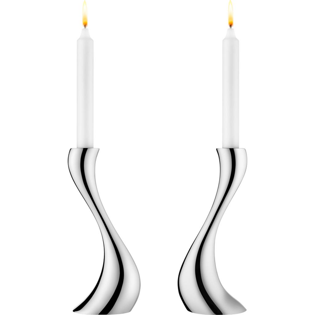 Georg Jensen Cobra. Набор: 2 канделябра 20 см