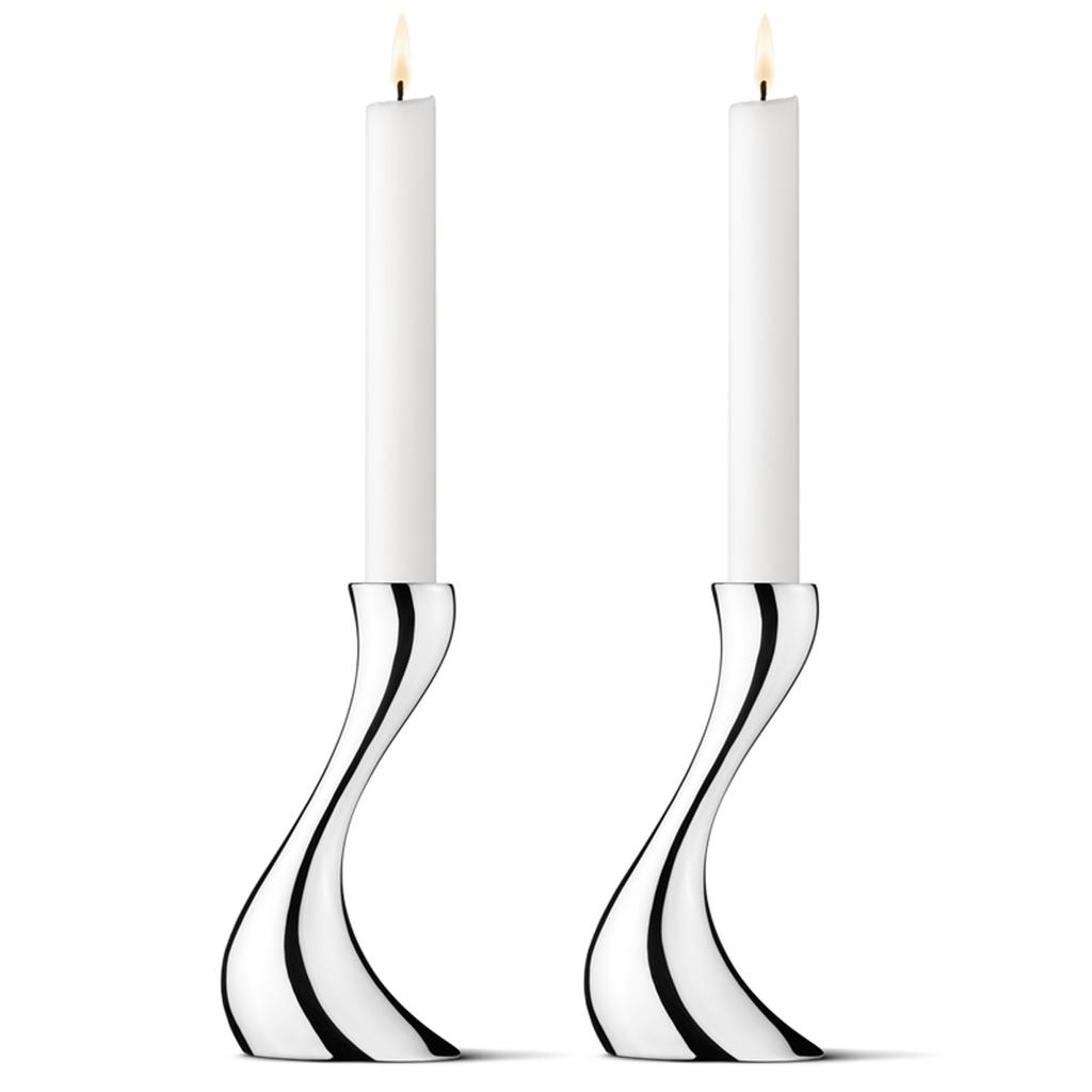 Georg Jensen Cobra. Набор: 2 канделябра 16 см