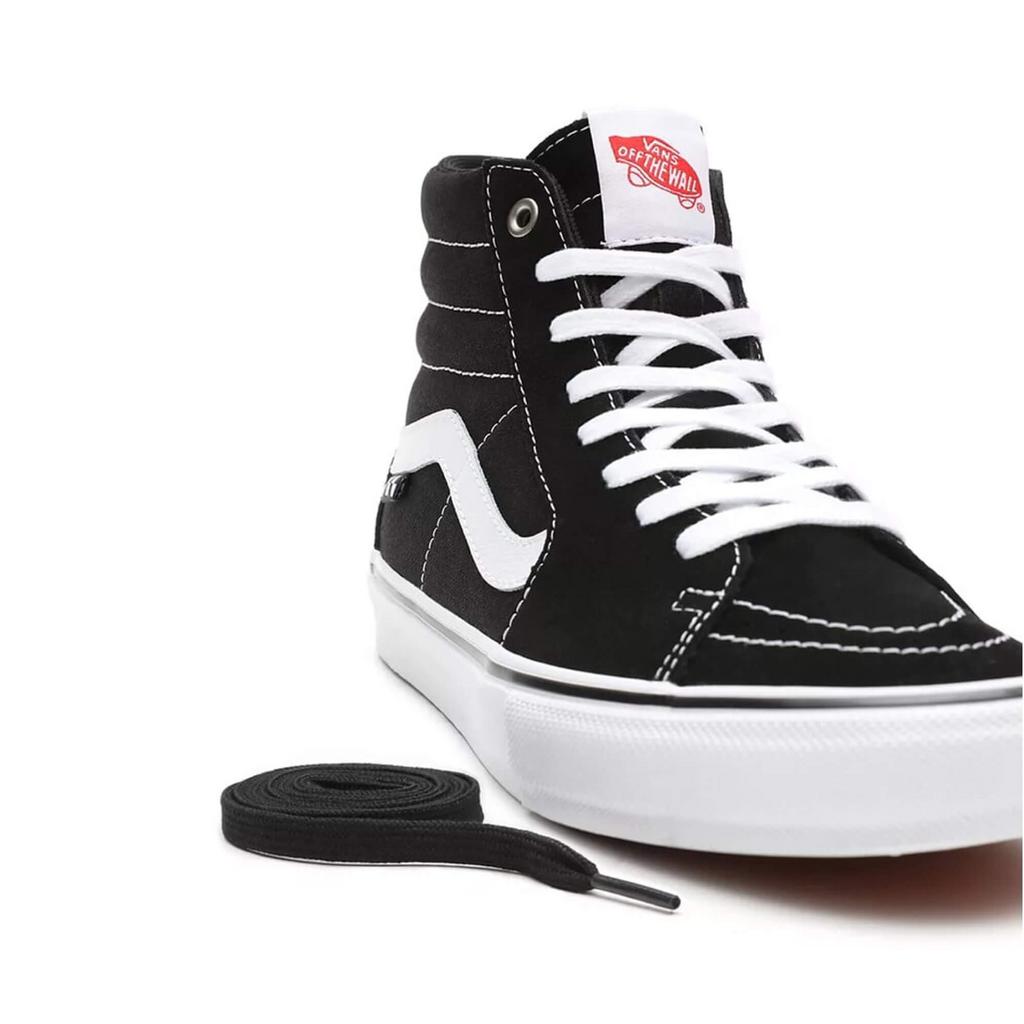 Black and clearance white vans high