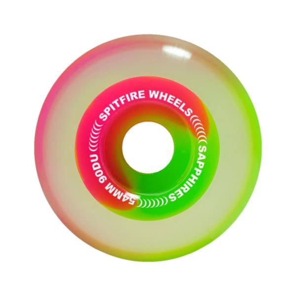 колеса Spitfire 90DU Sapphire Pink Green 54mm