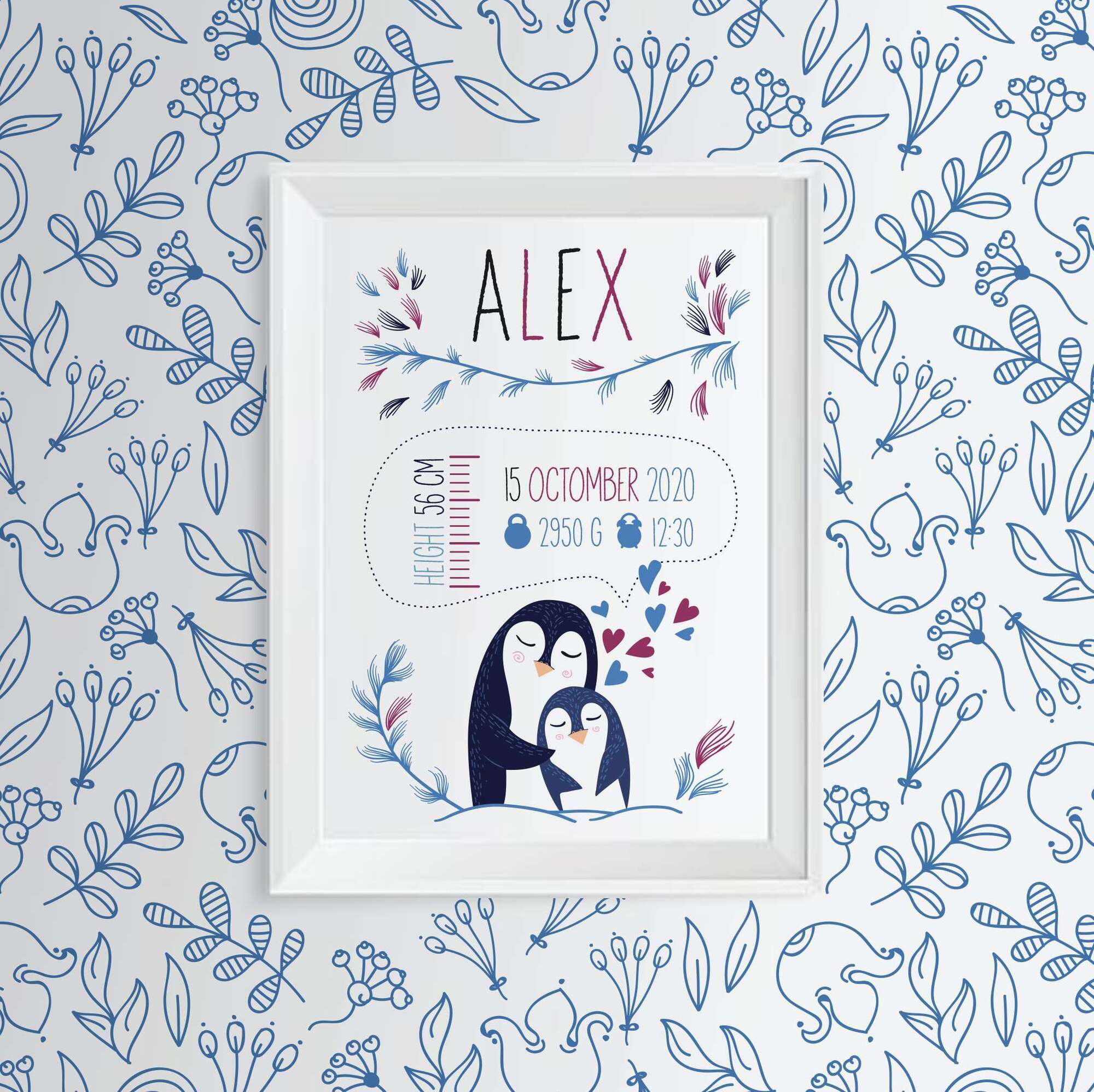 Метрика с пингвинами