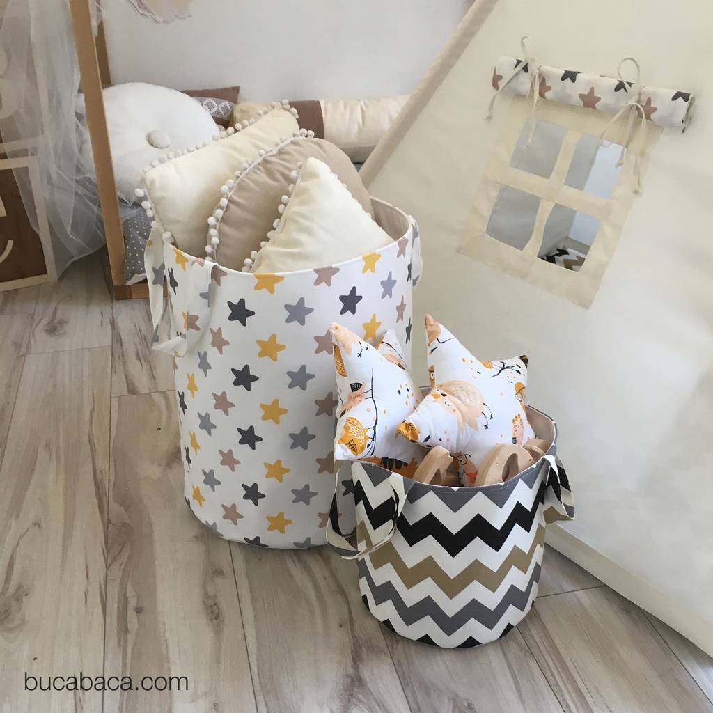 Корзина желтые звезды