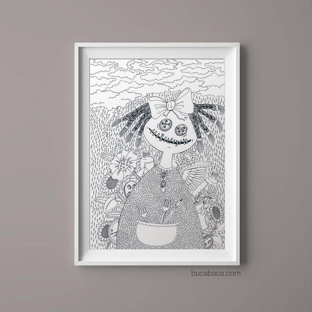 Плакат девочка