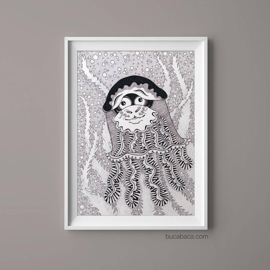 Плакат медуза