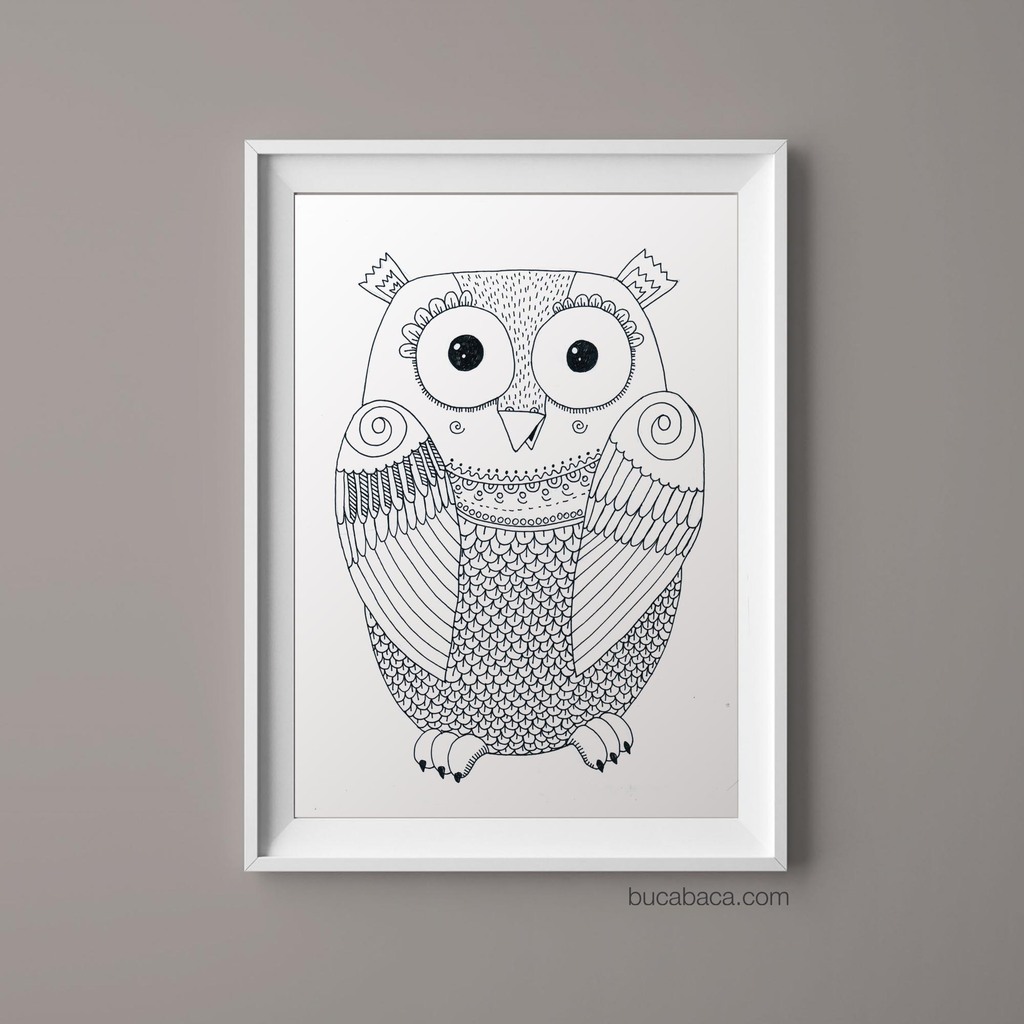 Плакат сова