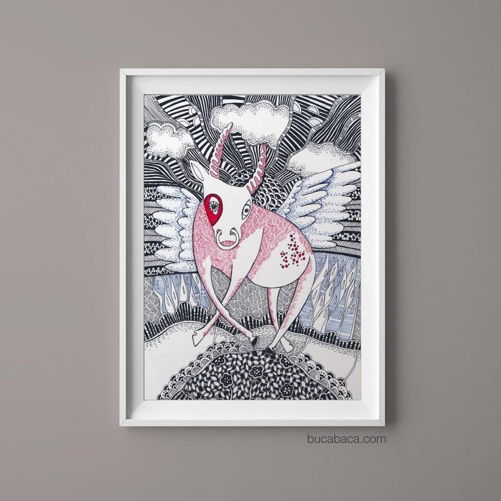 Плакат теленок