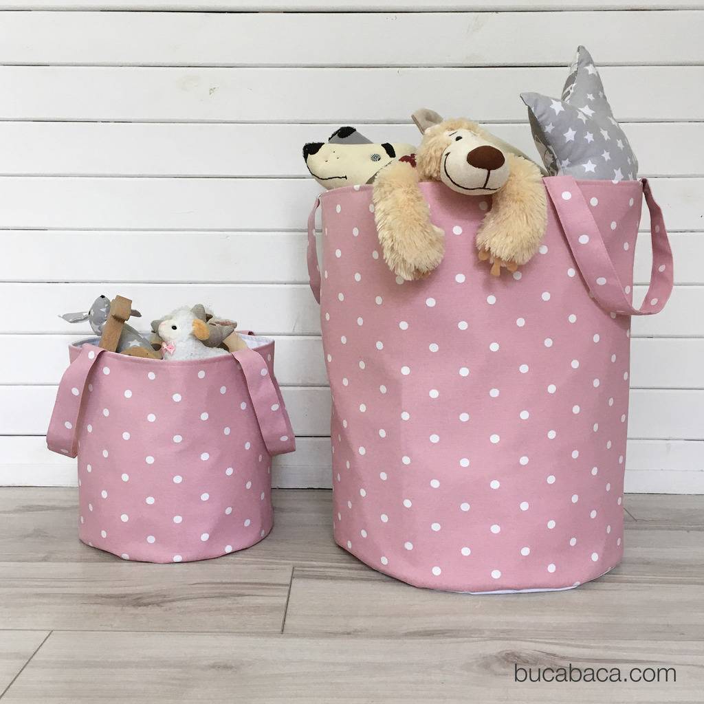 Корзина горох на розовом