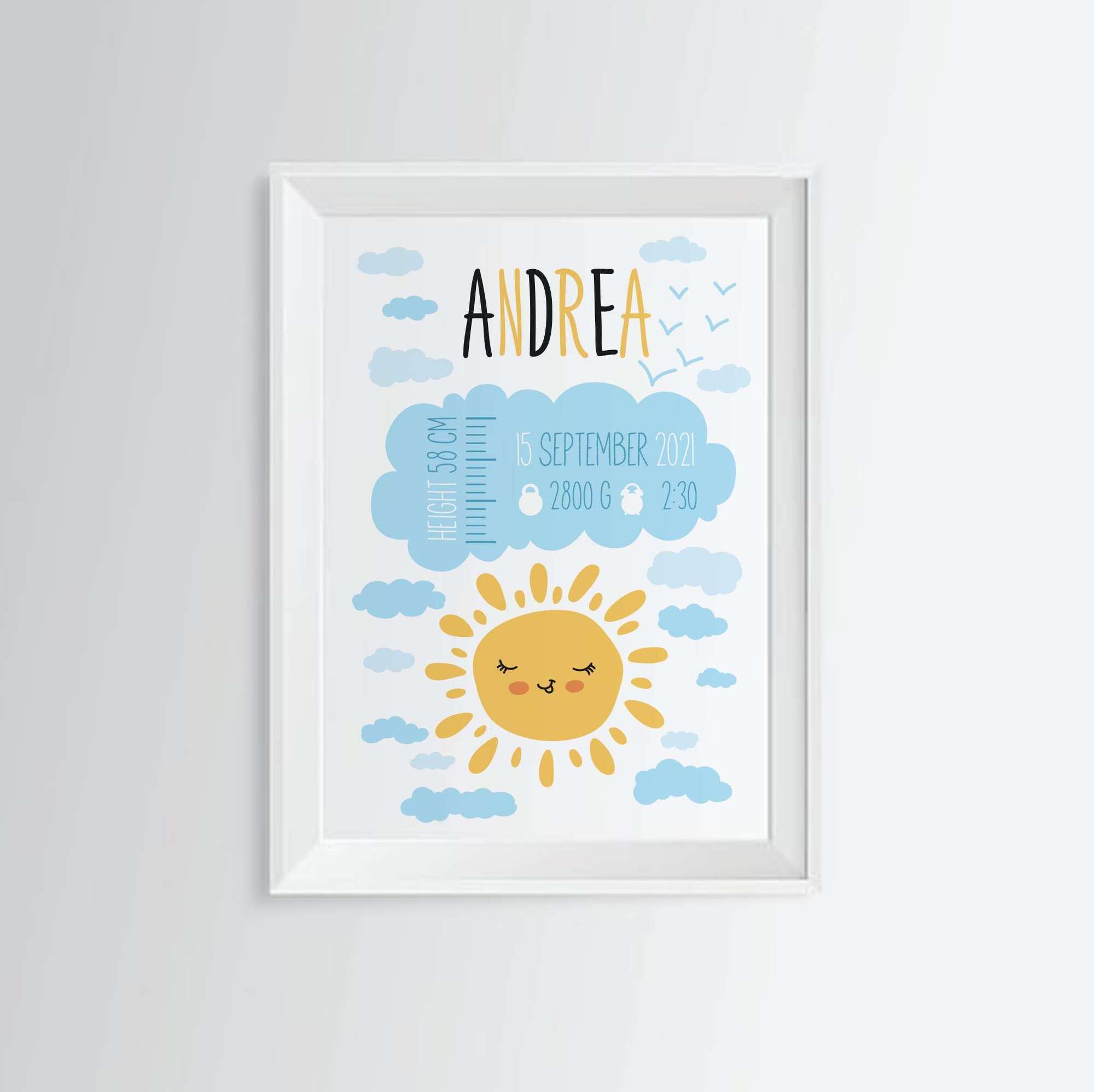 Метрика с солнышком