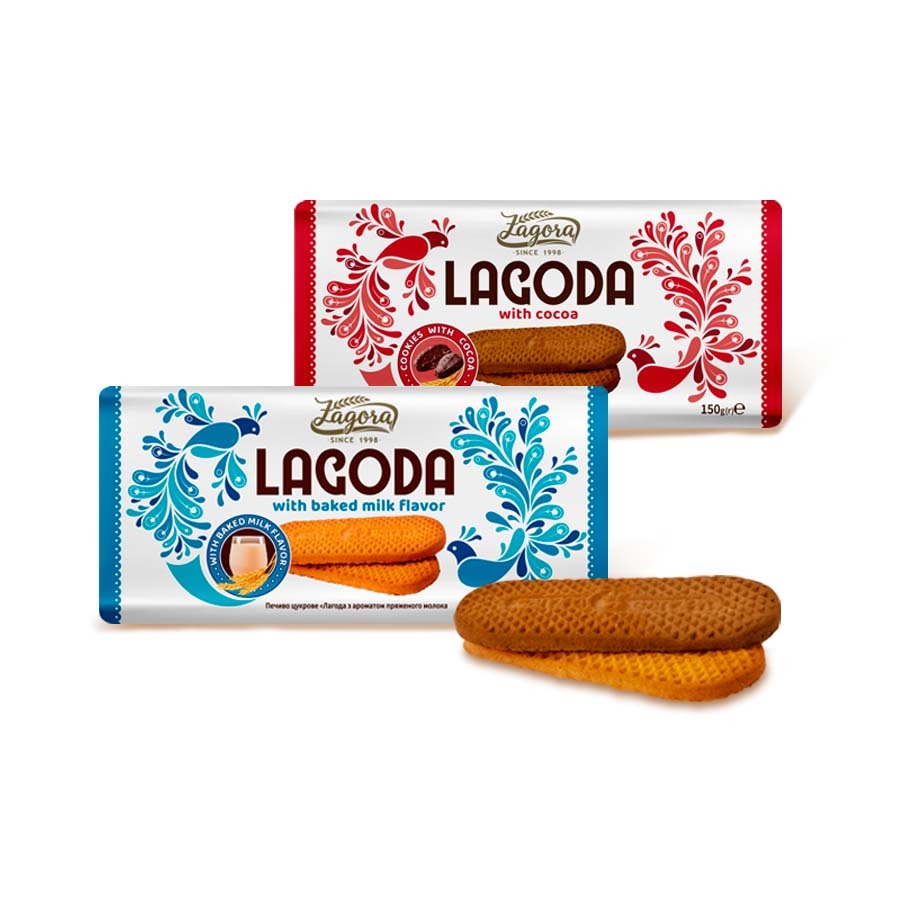 «LAGODA» with cocoa / with baked milk flavor