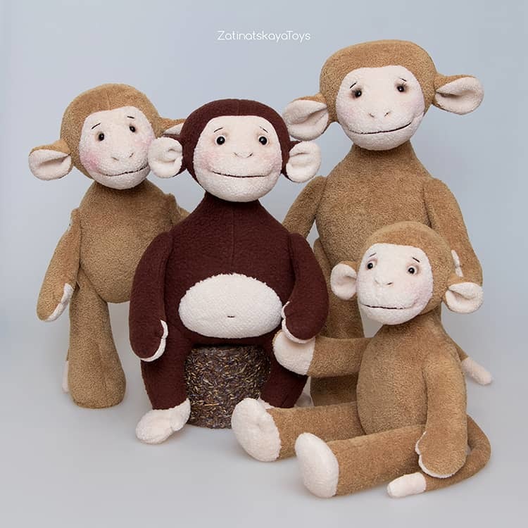 Как сшить обезьянок: выкройки – Уроки Рукоделия
