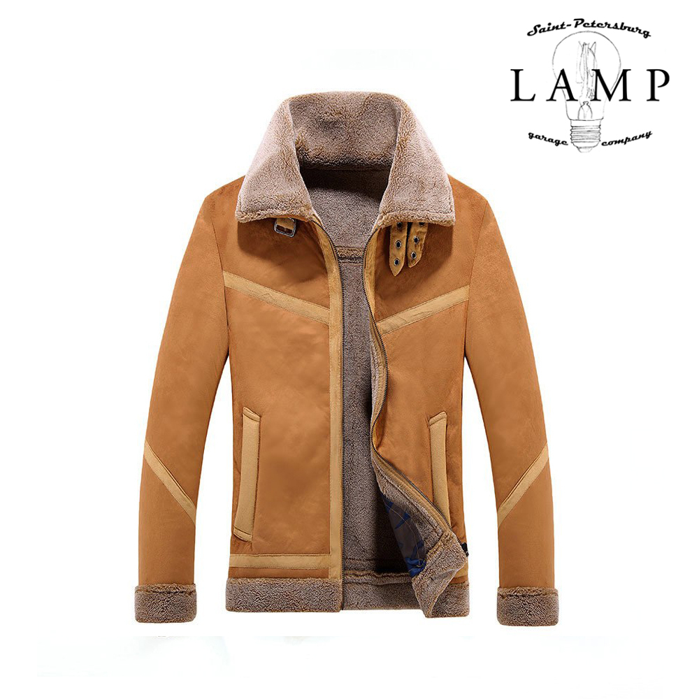 Yellow hot sale shearling jacket