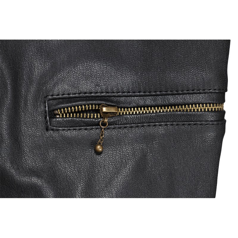 Leather rock jacket 39741