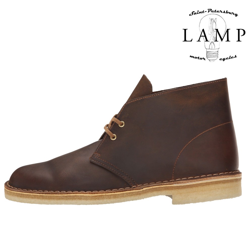 Clarks desert outlet boots leather