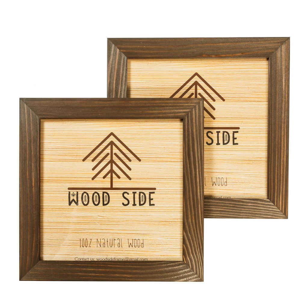 dark brown 4x4", set of 2