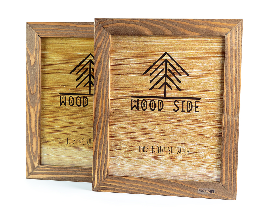 rustic walnut 8.5x11", set of 2