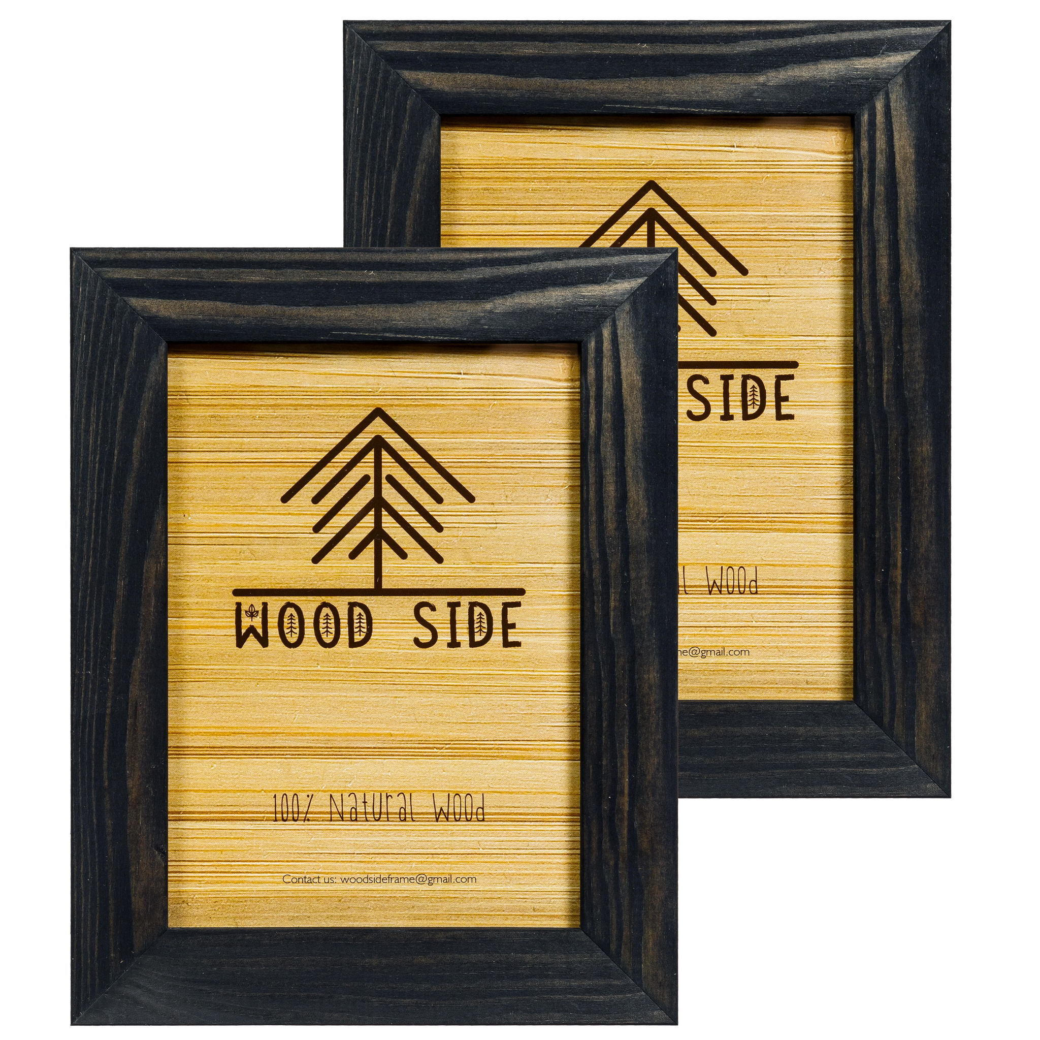 black 4x6", set of 2