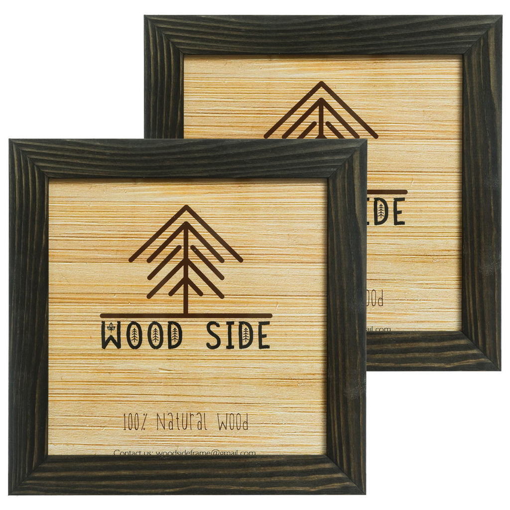 black 8x8", set of 2