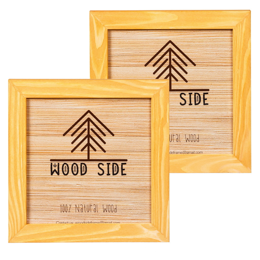 yellow 8x8", set of 2